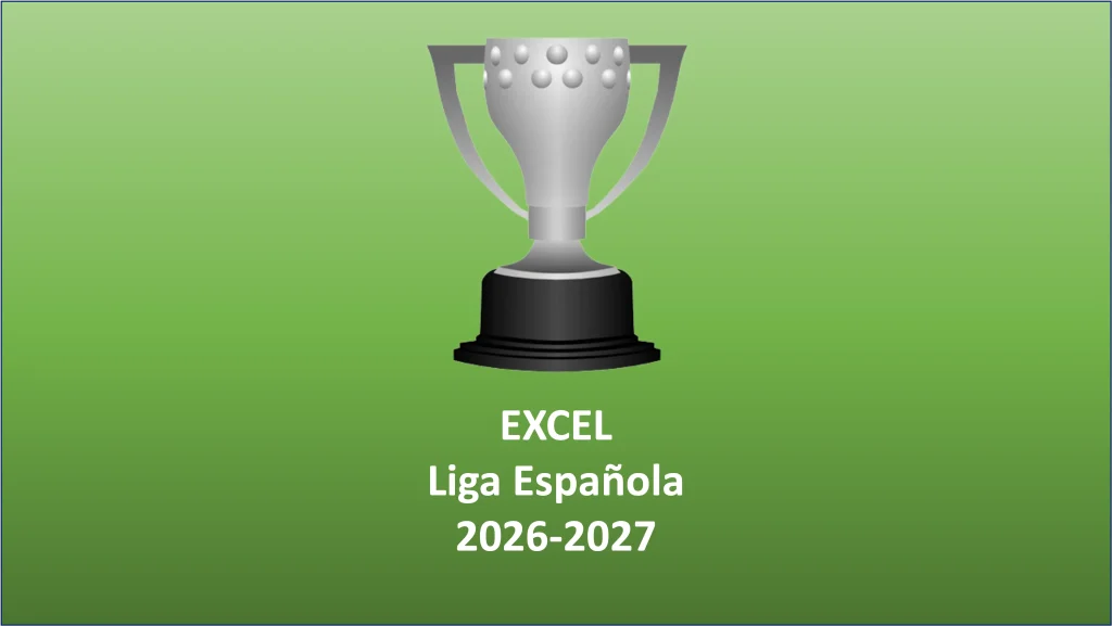Calendario Excel Liga 2026-2027